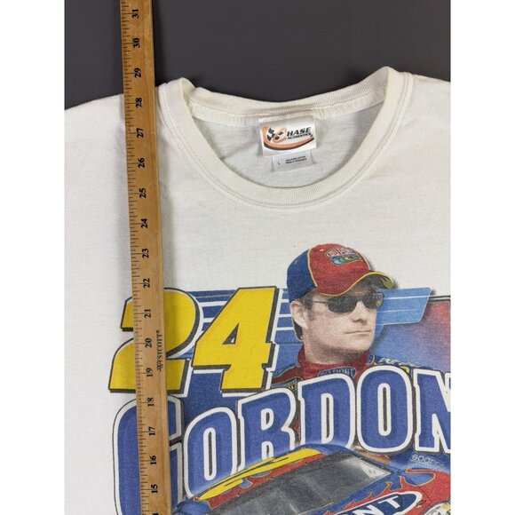 Vintage Y2K Jeff Gordon Nascar Chevrolet Dupont Car Racing Promo Large AOP Tee - Picture 15 of 15